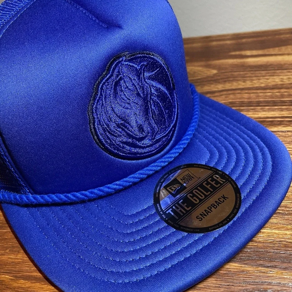 New Era Dallas Mavericks The Golfer Rope Hat Blue Foam Snapback Adjustable Cap